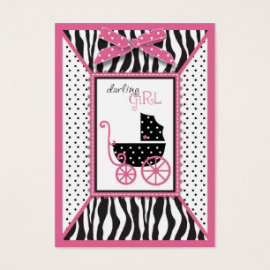 Zebra Print & Baby Carriage - Tag