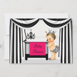 Zebra Print Baby Shower Einladung