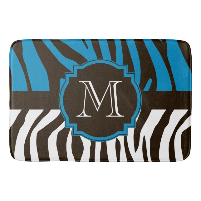 Zebra Print Badematte (Vorderseite)