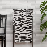 Zebra Print Badewanne Handtuch Set<br><div class="desc">Schwarz-weiß gestreift Zebra Print Set Handtuch</div>