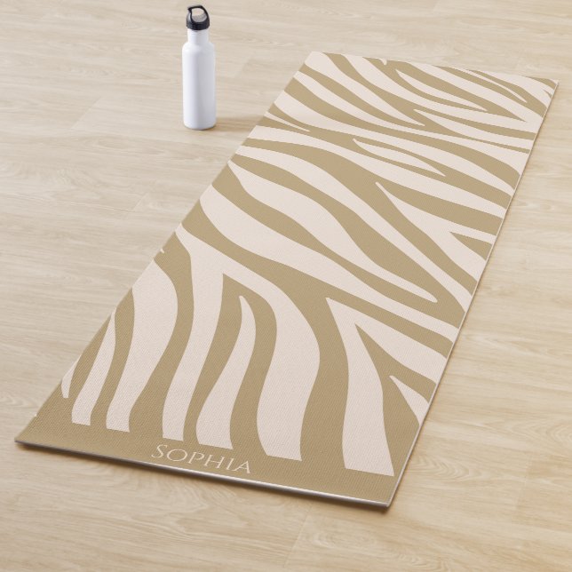 Zebra Print-Beige- Yogamatte (Beispiel)