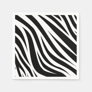 Zebra Print Birthday Party Kinder Serviette
