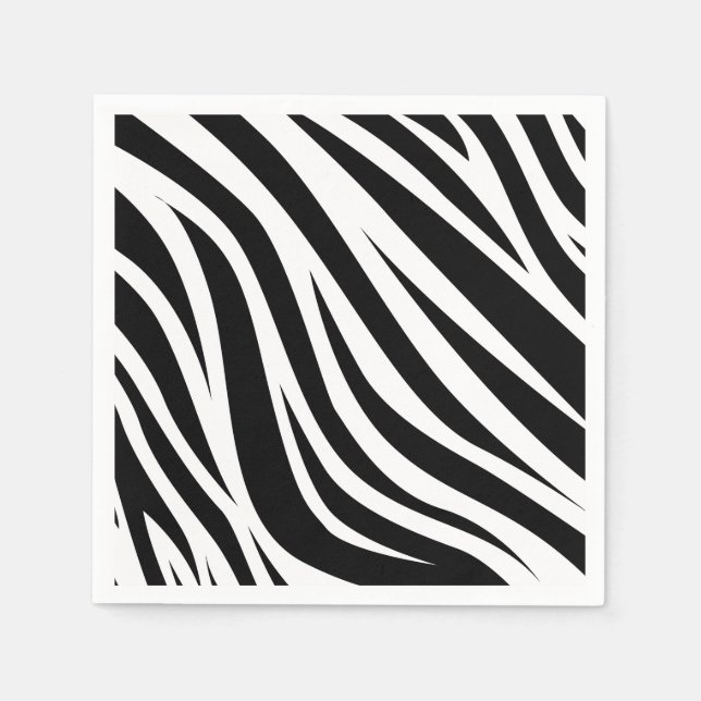 Zebra Print Birthday Party Kinder Serviette (Vorderseite)