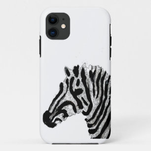 Zebra Print Black and White Stripes Case-Mate iPhone Hülle