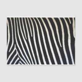 Zebra Print Black Fur Seidenpapier
