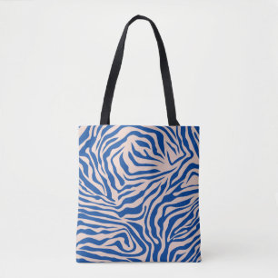 Zebra Print Blue Zebra Stripes Animal Print