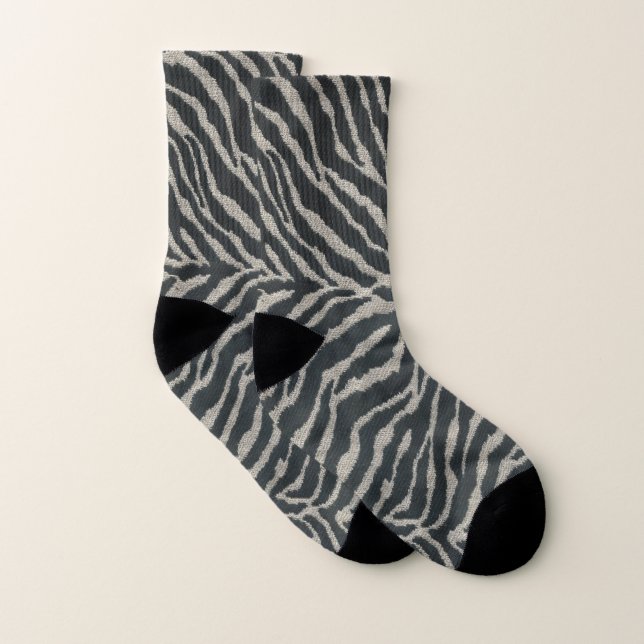 Zebra print bold one of a kind socken (Paar)