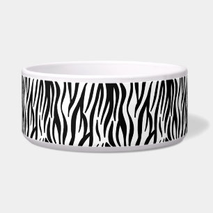 Zebra Print Cat Food Bowl Napf