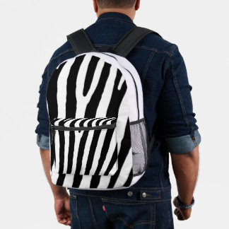 Zebra Print Cut Nähen Ruckpack Bedruckter Rucksack