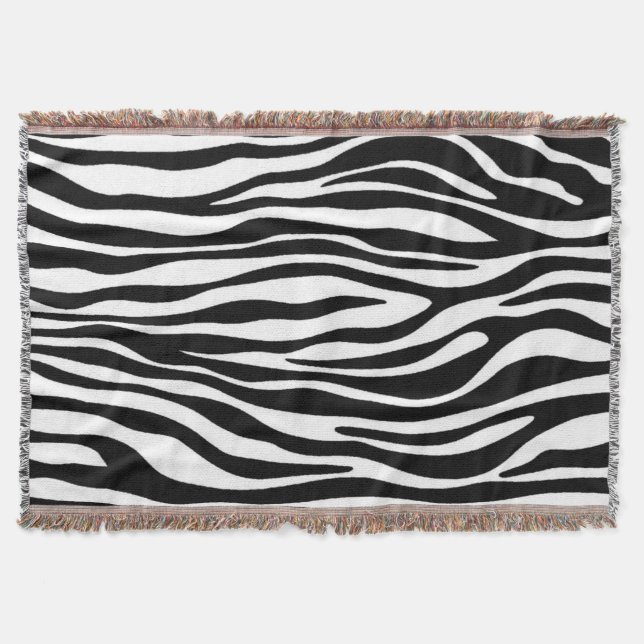 Zebra Print Decke (Vorderseite)