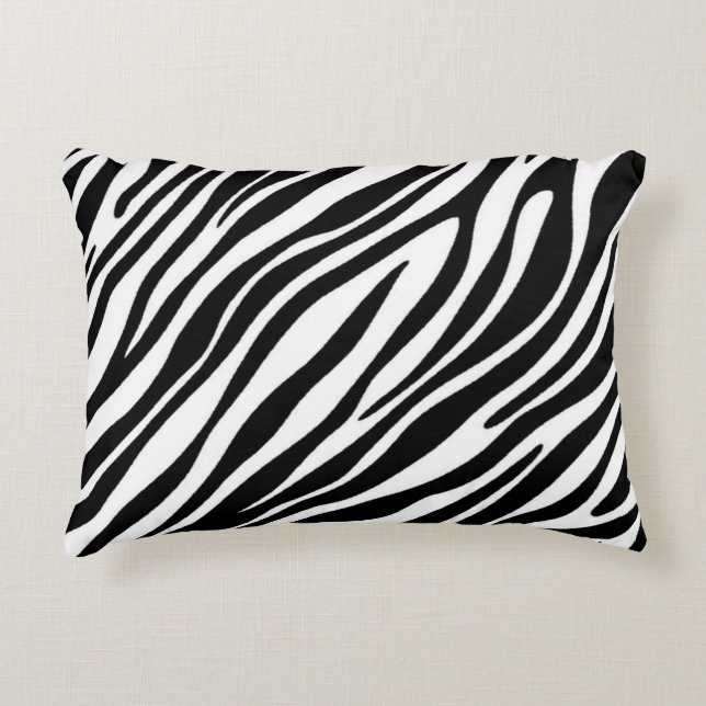 Zebra Print Dekokissen (Vorderseite)