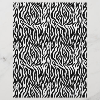 Zebra Print, doppelseitiges Scrapbook