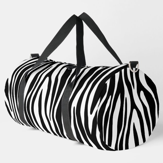 Zebra Print Duffle Bag (Linke Ecke)