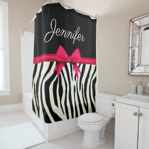 Zebra Print Duschvorhang