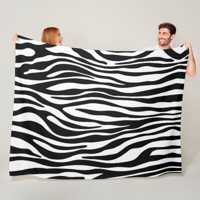 Zebra Print Fleecedecke (Beispiel)