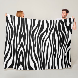 Zebra Print Fleecedecke