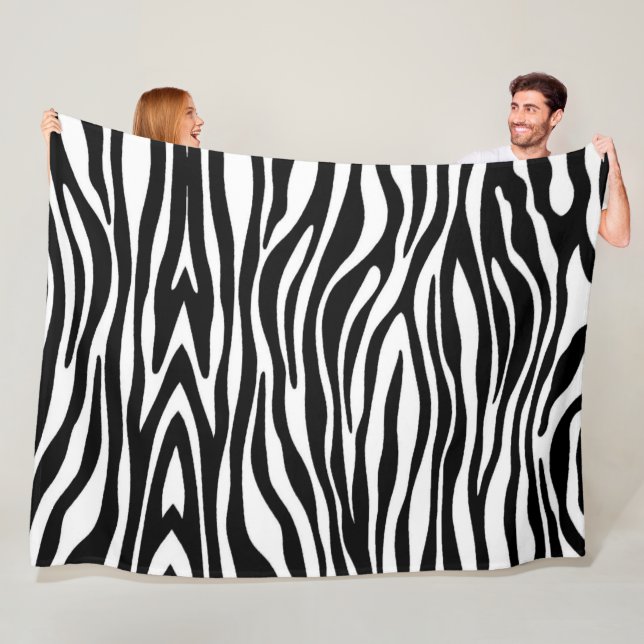Zebra Print Fleecedecke (Beispiel)