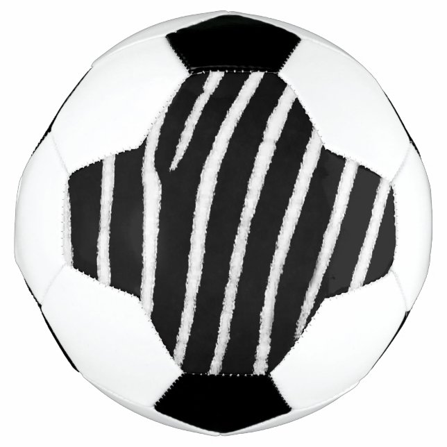 Zebra Print Fußball (Vorderseite)
