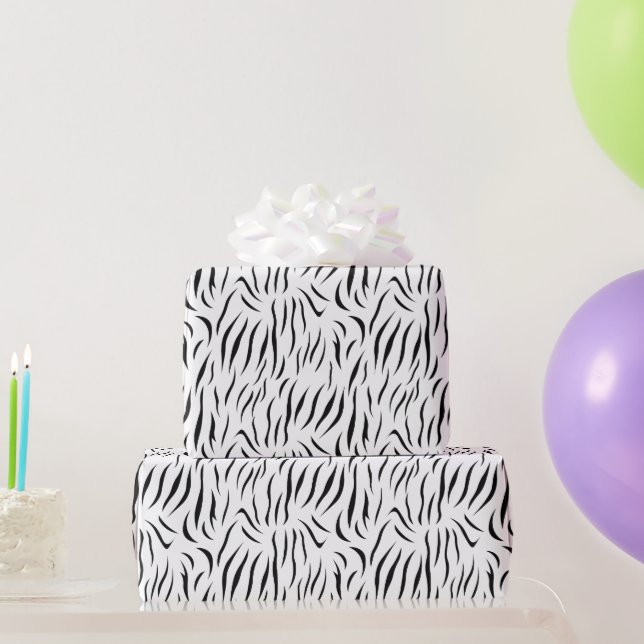 Zebra Print Geschenkpapier (Partygeschenke)