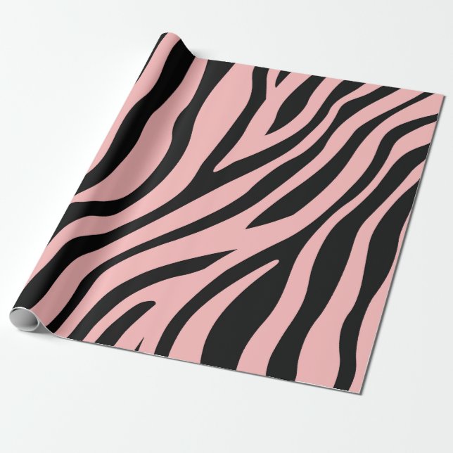 Zebra Print Geschenkpapier (Ungerollt)