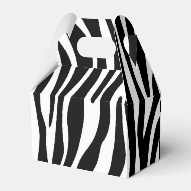 Zebra Print Geschenkschachtel (Vorderseite)