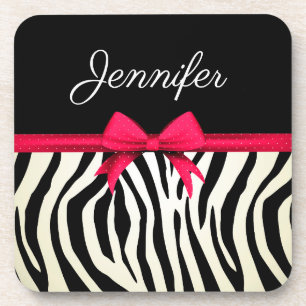 Zebra Print Getränkeuntersetzer