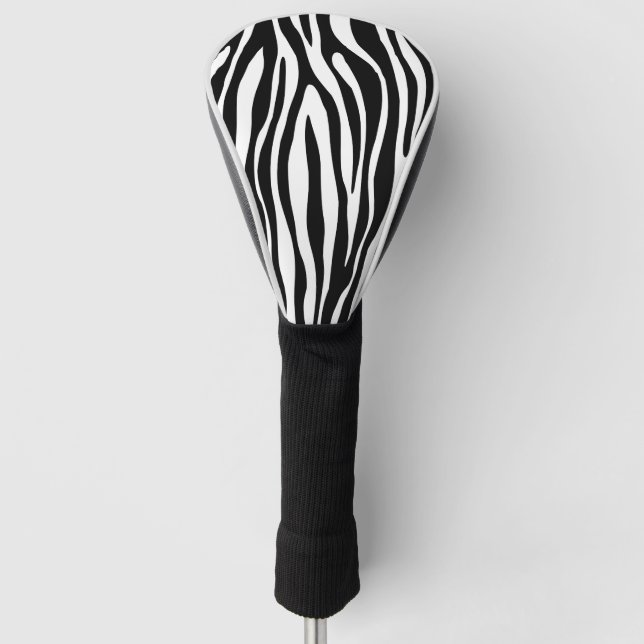 Zebra Print Golf Headcover (Vorderseite)