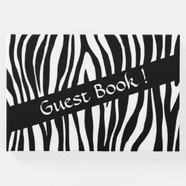 Zebra Print Guest Book Gästebuch