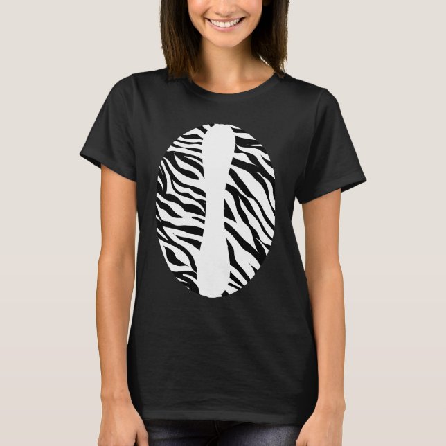 Zebra Print Jungle Theme Party Zoo Animal Hallowee T-Shirt (Vorderseite)