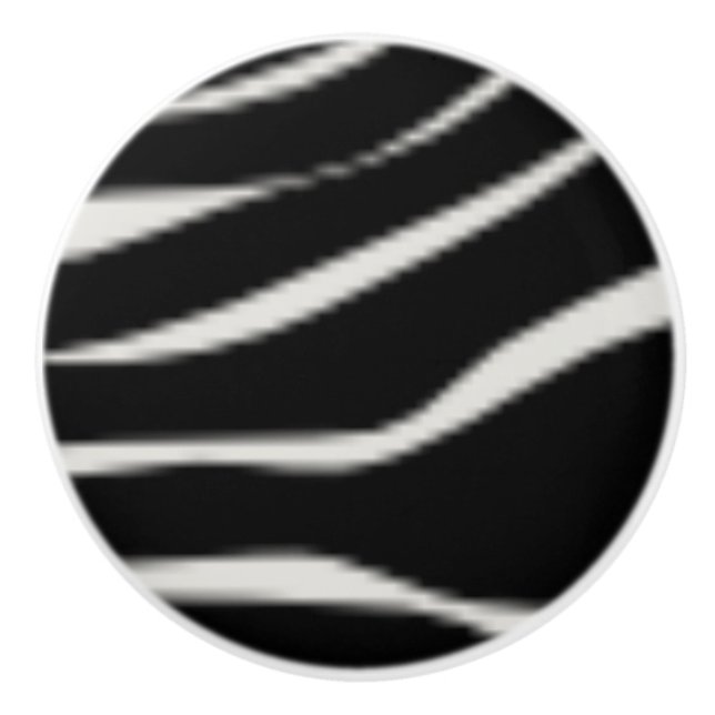 Zebra Print Keramik Möbel Cabinet Knobs Keramikknauf (Vorderseite)