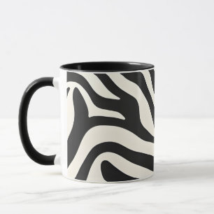 Zebra Print Keramik Tasse
