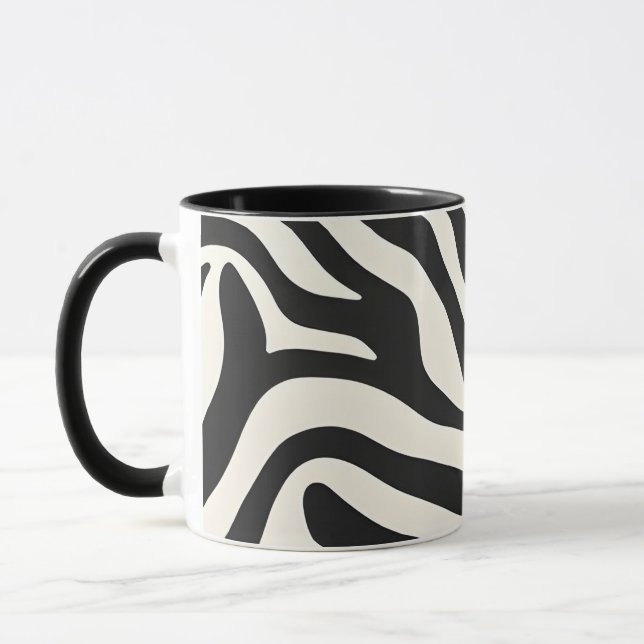 Zebra Print Keramik Tasse (Links)