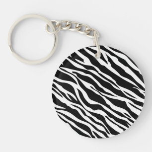Zebra Print Key Chain Schlüsselanhänger