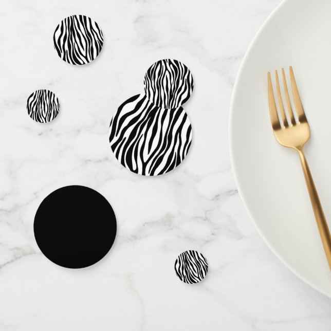 Zebra Print Konfetti (Gruppe)