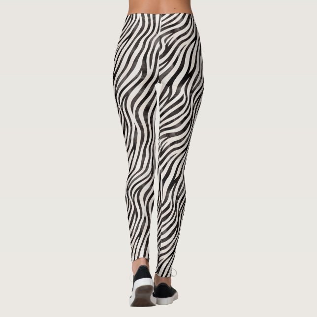 Zebra Print Leggings (Rückseite)