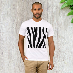 Zebra Print Mens T - Shirt