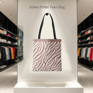 Zebra Print-Mocha Mousse-
