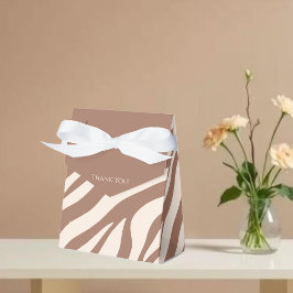 Zebra Print-Mocha Mousse Geschenkschachtel