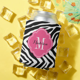 Zebra Print Monogram Dosenkühler