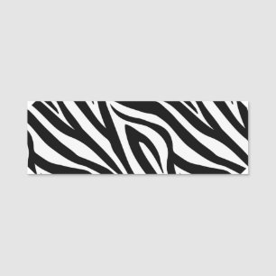 Zebra Print Namensschild