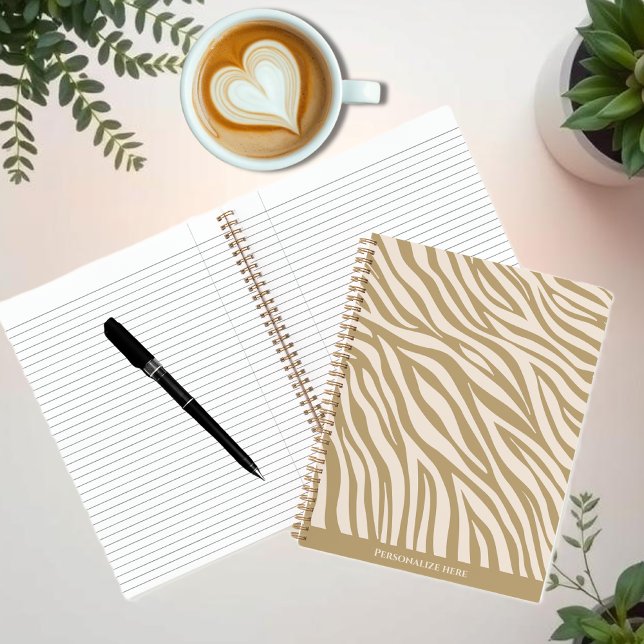 Zebra Print-Neutral- Notizbuch (Zebra Print-Neutral- Notebook )