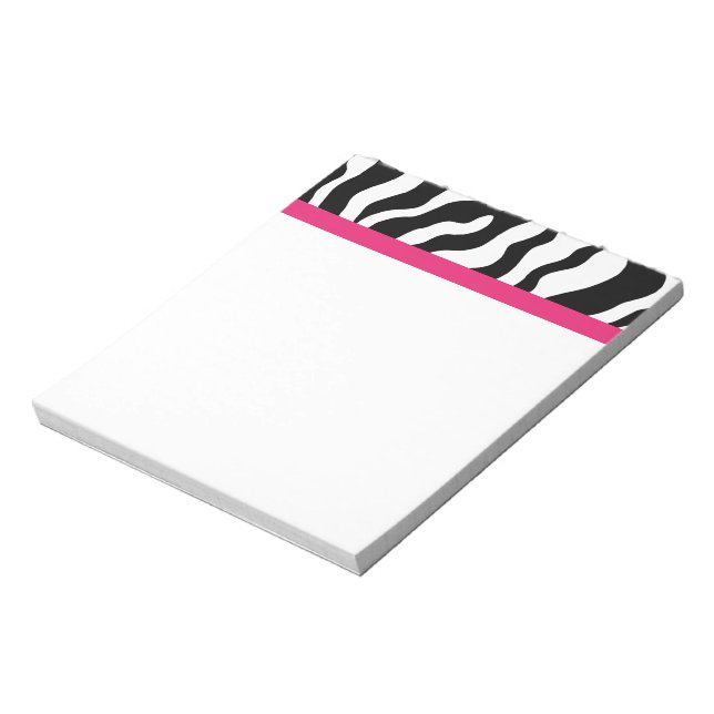 Zebra Print Notepad Notizblock (Rotiert)