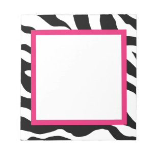 Zebra Print Notepad Notizblock
