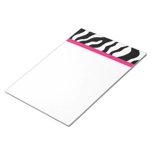 Zebra Print Notepad Notizblock