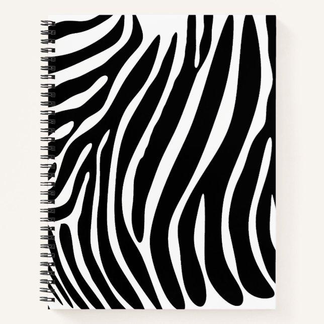 Zebra Print Notizbuch (Vorderseite)