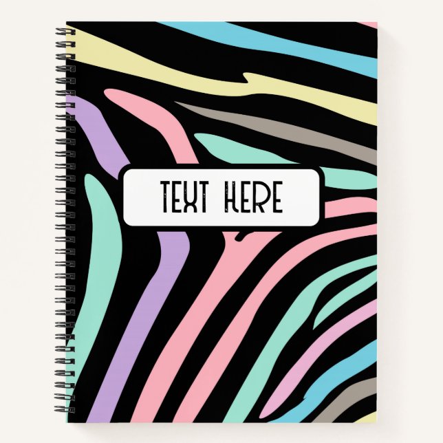 Zebra Print Notizbuch (Vorderseite)