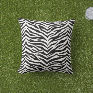 Zebra Print Outdoor Throw Kissen
