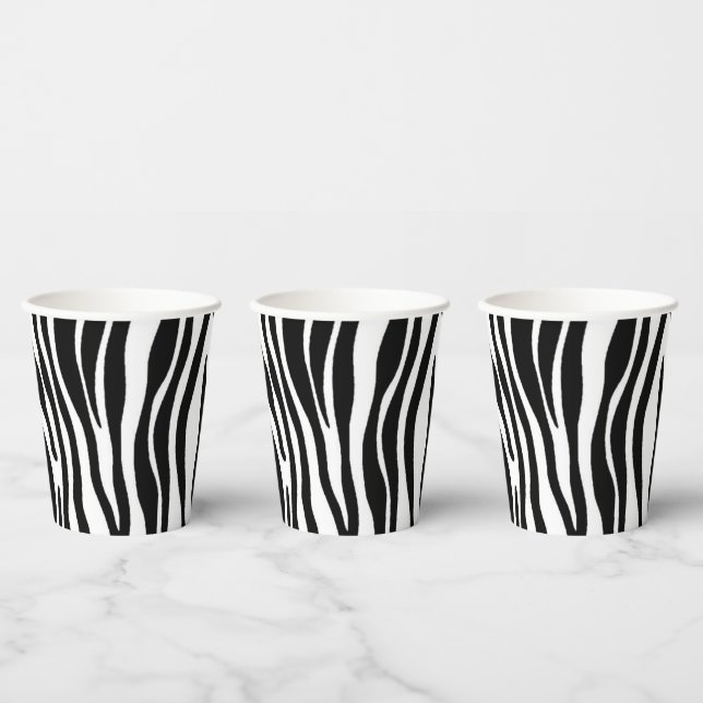 Zebra Print Pappbecher (Multi)