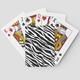 Zebra Print Playing Cards Spielkarten