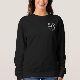 Zebra Print Pocket für ein Cooles Wildkatze-Tier Sweatshirt